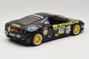 Ferrari 360 Modena Rentabel #314 Gagliardi Fekete Bburago 1:18 3378-B1 Fém – 3. kép a 8-ből