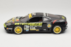 Ferrari 360 Modena Rentabel #314 Gagliardi Fekete Bburago 1:18 3378-B1 Fém – 4. kép a 8-ből