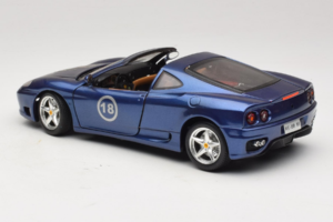 Ferrari 360 Modena Targa Limitált Kiadás 333 db Lila Metál Bburago 1:18 3348-F1 Fém – 7. kép a 8-ből