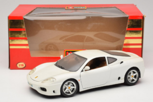 Ferrari 360 Modena Fehér Bburago 1:18 3368-W1 Fém – 8. kép a 8-ből