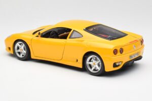 Ferrari 360 Modena Sárga Bburago 1:18 3368 Fém – 7. kép a 8-ből