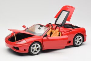 Ferrari 360 Spider Piros Hot Wheels 1:18 FER129 Fém – 2. kép a 8-ből