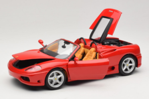 Ferrari 360 Spider Piros Hot Wheels 1:18 27774-M1 Fém – 2. kép a 8-ből