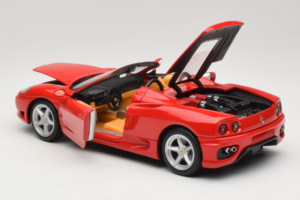 Ferrari 360 Spider Piros Hot Wheels 1:18 27774-M1 Fém – 5. kép a 8-ből