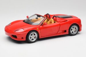 Ferrari 360 Spider Piros Hot Wheels 1:18 57310 Fém