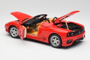 Ferrari 360 Spider Piros Hot Wheels 1:18 57310 Fém – 5. kép a 8-ből