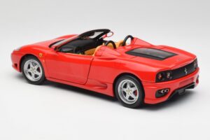 Ferrari 360 Spider Piros Hot Wheels 1:18 57310 Fém – 7. kép a 8-ből