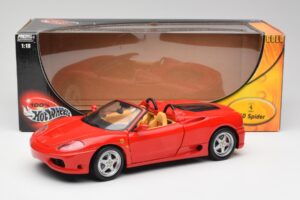 Ferrari 360 Spider Piros Hot Wheels 1:18 57310 Fém – 8. kép a 8-ből