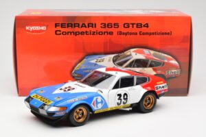 Ferrari 365 GTB/4 #39 J-C. Andruet / Lena 24 Hours of Le Mans 1972 Kyosho 1:18 08164E Fém – 8. kép a 8-ből