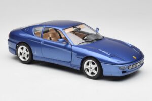 Ferrari 456 GT Blu Pozzi Bburago 1:18 3036-M3 Fém – 6. kép a 8-ből