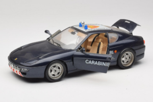 Ferrari 456 GT Carabinieri Fekete Bburago 1:18 3036-B3 Fém – 2. kép a 8-ből