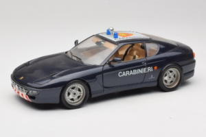 Ferrari 456 GT Carabinieri Fekete Bburago 1:18 3036-B3 Fém