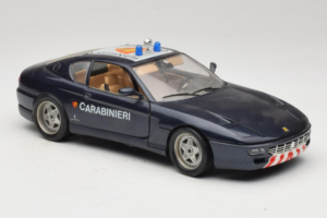 Ferrari 456 GT Carabinieri Fekete Bburago 1:18 3036-B3 Fém – 6. kép a 8-ből