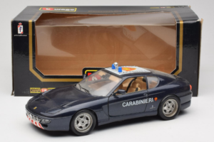 Ferrari 456 GT Carabinieri Fekete Bburago 1:18 3036-B3 Fém – 8. kép a 8-ből