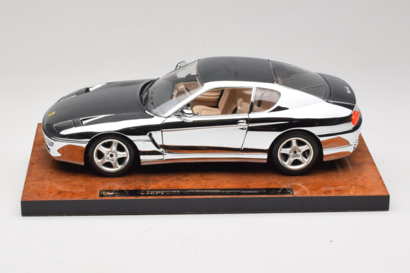 Ferrari 456 GT Chrome Silver Bburago 1:18 3746-R1 Fém