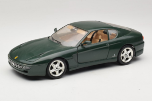 Ferrari 456 GT Sötétzöld Bburago 1:18 3046-GR1 Fém
