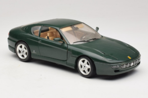 Ferrari 456 GT Sötétzöld Bburago 1:18 3046-GR1 Fém – 6. kép a 8-ből