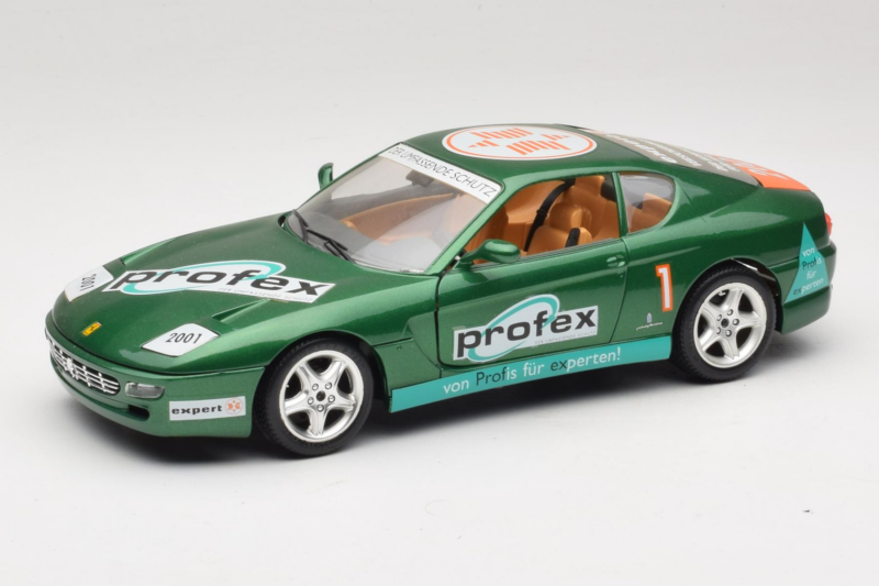 Ferrari 456 GT Profex #1 Zöld 1992 Bburago 1:18 3336-GR1 Fém