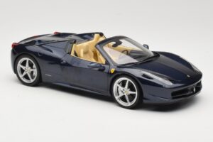 Ferrari 458 Italia Spider Dark Blue Metallic Hot Wheels 1:18 X5529 Fém – 6. kép a 8-ből