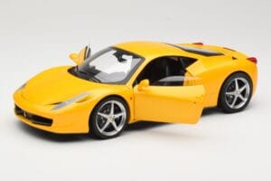 Ferrari 458 Italia Sárga Hot Wheels 1:18 P9894 Fém – 2. kép a 8-ből