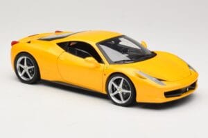 Ferrari 458 Italia Sárga Hot Wheels 1:18 P9894 Fém – 6. kép a 8-ből