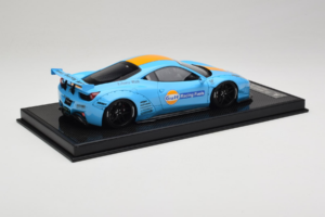 Ferrari 458 LB Works Gulf Blue Orange BBA 1:18 REMC033 Gyanta – 3. kép a 7-ből