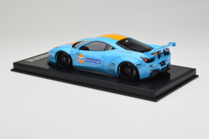 Ferrari 458 LB Works Gulf Blue Orange BBA 1:18 REMC033 Gyanta – 5. kép a 7-ből