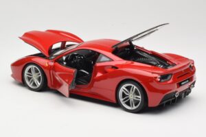 Ferrari 488 GTB Piros Bburago 1:18 18-16008 Fém – 5. kép a 8-ből
