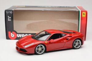 Ferrari 488 GTB Piros Bburago 1:18 18-16008 Fém – 8. kép a 8-ből