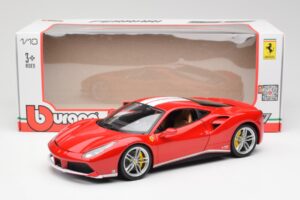 Ferrari 488 GTB Piros Bburago 1:18 18-76102 Fém – 8. kép a 8-ből