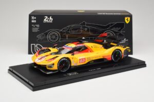Ferrari 499P Hypercar AF Corse #83 R. Kubica / Y. Ye / R. Shwartzman 24 Hours of Le Mans 2024 Bburago 1:18 18-16313-83-VET Fé – 9. kép a 9-ből