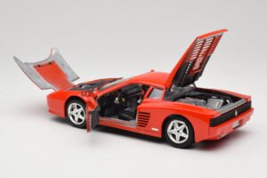 Ferrari 512 TR Piros Mira 1:18 6144 Fém – 5. kép a 8-ből