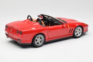 Ferrari 550 Barchetta Pininfarina Piros Bburago 1:18 327660 Fém – 3. kép a 8-ből
