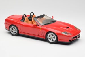 Ferrari 550 Barchetta Pininfarina Piros Bburago 1:18 327660 Fém – 6. kép a 8-ből