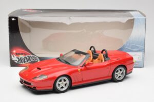 Ferrari 550 Barchetta Pininfarina Piros Bburago 1:18 327660 Fém – 8. kép a 8-ből