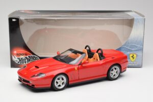 Ferrari 550 Barchetta Rosso Corsa Hot Wheels 1:18 29441 Fém – 8. kép a 8-ből