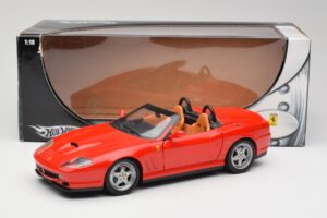 Ferrari 550 Barchetta Rosso Corsa Hot Wheels 1:18 74299294419 Fém – 8. kép a 8-ből