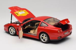 Ferrari 550 Maranello 22 Jahre Ferrari Model Club Piros Bburago 1:18 3064-P2 Fém – 5. kép a 8-ből