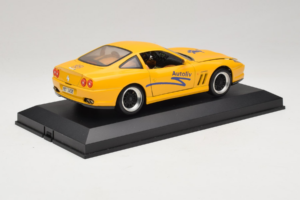 Ferrari 550 Maranello Autoliv Sárga Limitált Kiadás Exclusive Cars 1:18 EC002 Fém – 4. kép a 9-ből