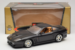 Ferrari 550 Maranello Fekete Metál Bburago 1:18 3344-B1 Fém – 8. kép a 8-ből