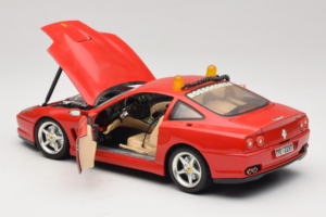 Ferrari 550 Maranello Safety Car Rosso Corsa Bburago 1:18 3064-P1 Fém – 5. kép a 8-ből