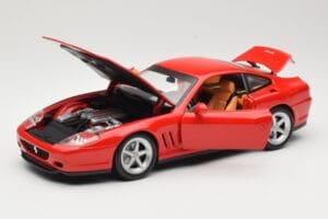 Ferrari 575M Maranello Piros Hot Wheels 1:18 54937 Fém – 2. kép a 8-ből