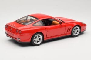 Ferrari 575M Maranello Piros Hot Wheels 1:18 54937 Fém – 3. kép a 8-ből