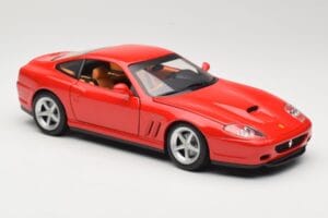 Ferrari 575M Maranello Piros Hot Wheels 1:18 54937 Fém – 6. kép a 8-ből