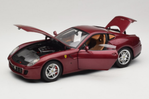 Ferrari 599 GTB Fiorano Sötétvörös Hot Wheels 1:18 M1200 Fém – 2. kép a 8-ből