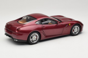 Ferrari 599 GTB Fiorano Sötétvörös Hot Wheels 1:18 M1200 Fém – 3. kép a 8-ből