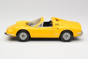 Ferrari Dino 246 GTS Sárga Hot Wheels 1:18 23920 Fém – 4. kép a 8-ből