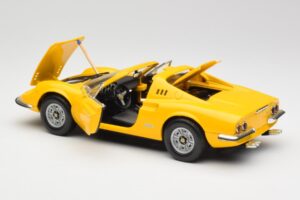 Ferrari Dino 246 GTS Sárga Hot Wheels 1:18 23920 Fém – 5. kép a 8-ből