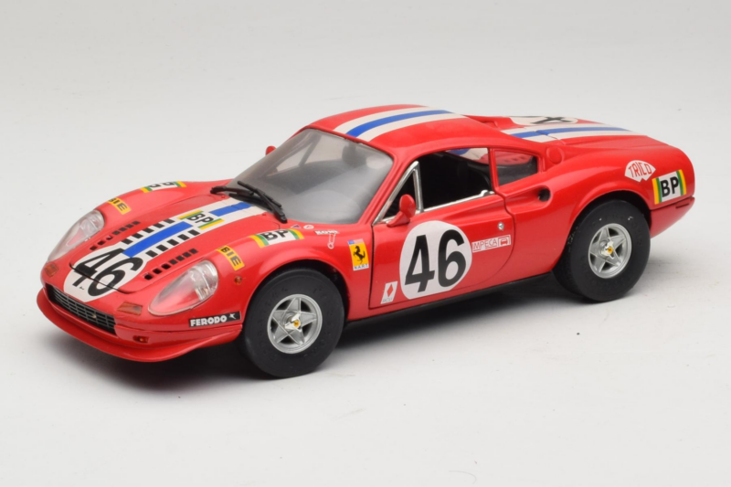 Ferrari Dino 246 GT #46 Piros Anson 1:18 3580-P1 Fém