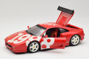 Ferrari F355 Berlinetta Piros fehér kerekekkel UT Models 1:18 180074020-P2 Fém – 2. kép a 8-ből